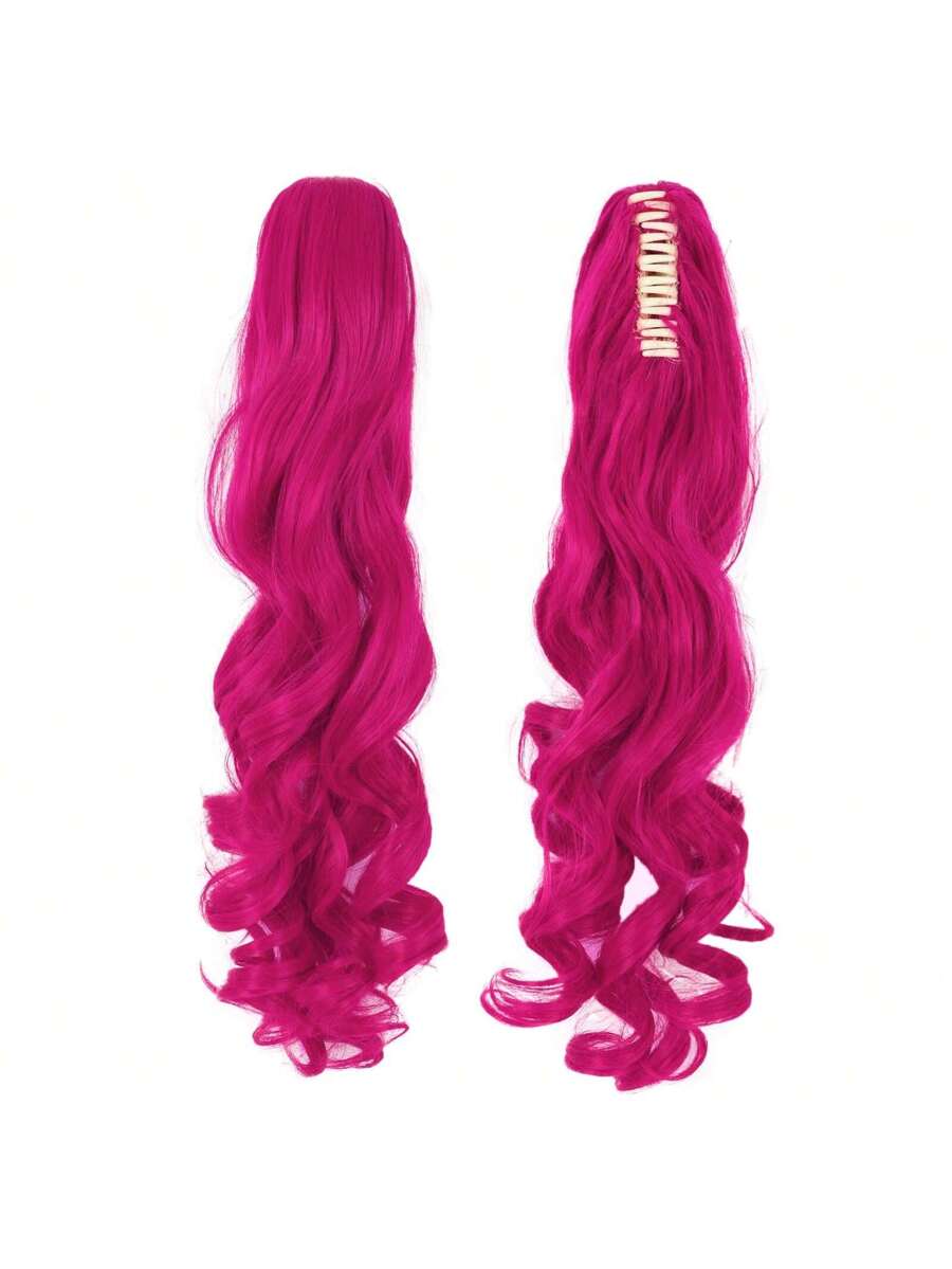 Hot Pink 28-Inch Twin-Ponytail Wig