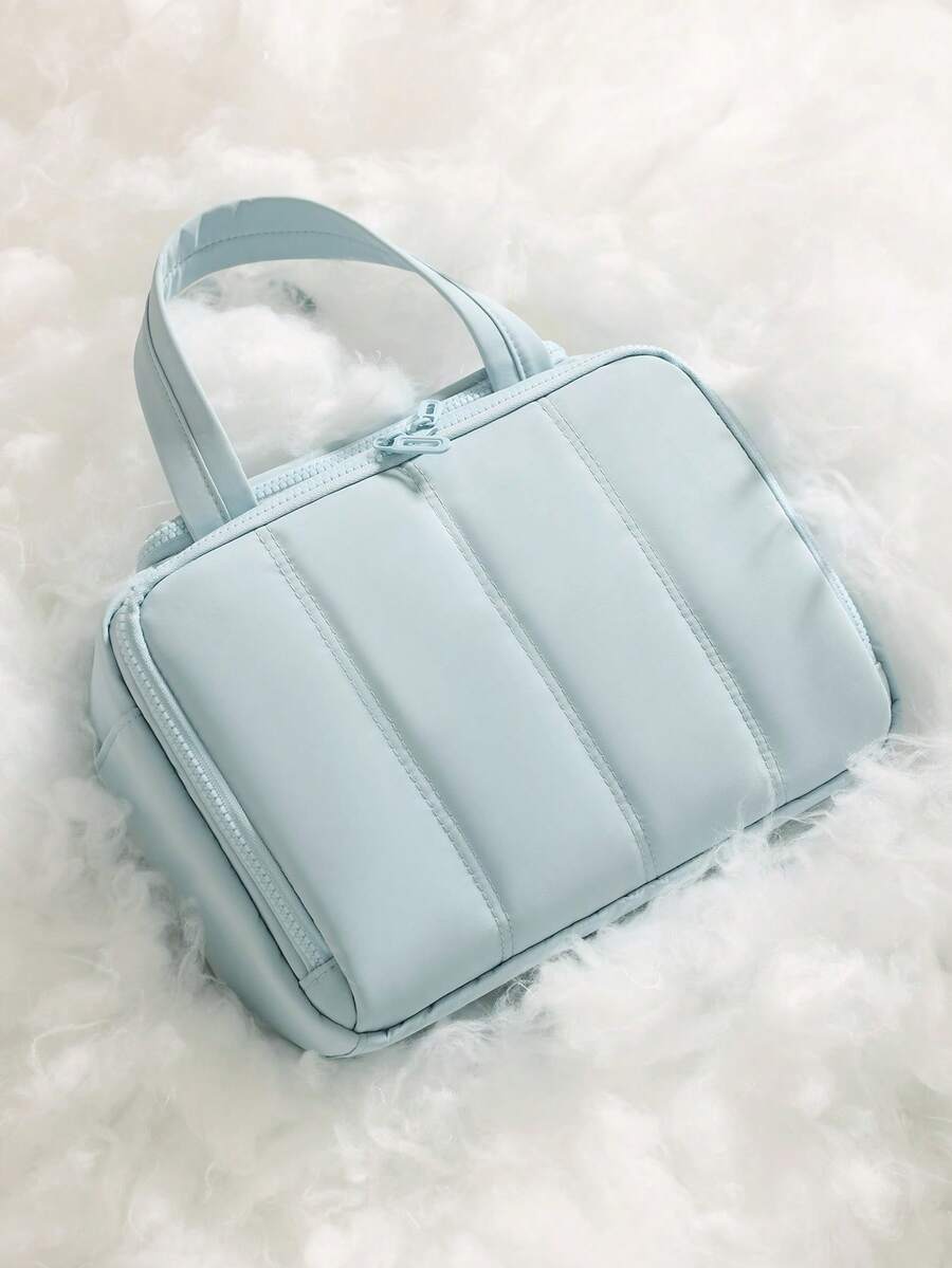 Multi-Pocket Fluffy Makeup Bag