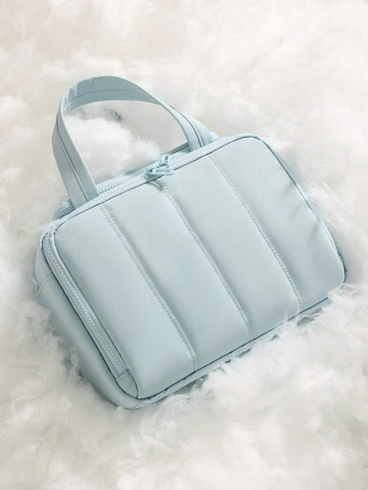 Multi-Pocket Fluffy Makeup Bag