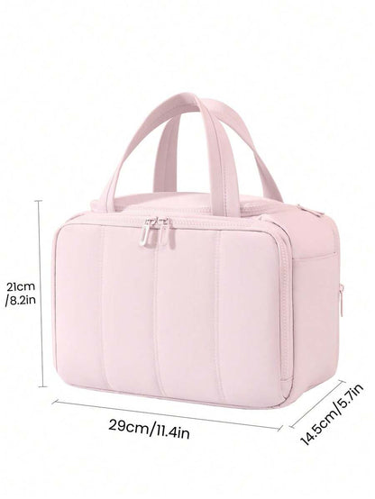 Multi-Pocket Fluffy Makeup Bag