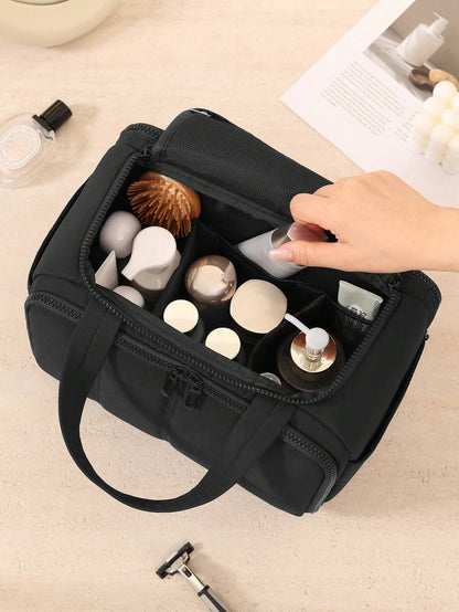 Multi-Pocket Fluffy Makeup Bag