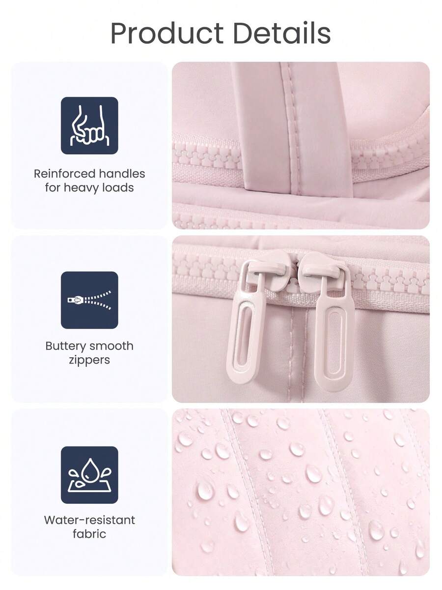 Multi-Pocket Fluffy Makeup Bag