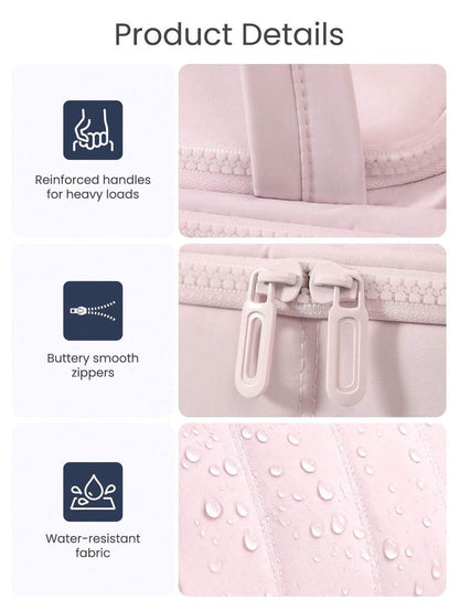 Multi-Pocket Fluffy Makeup Bag