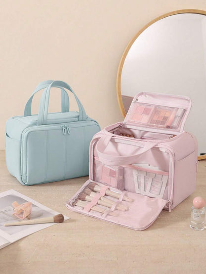 Multi-Pocket Fluffy Makeup Bag