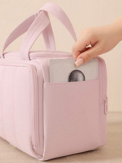 Multi-Pocket Fluffy Makeup Bag