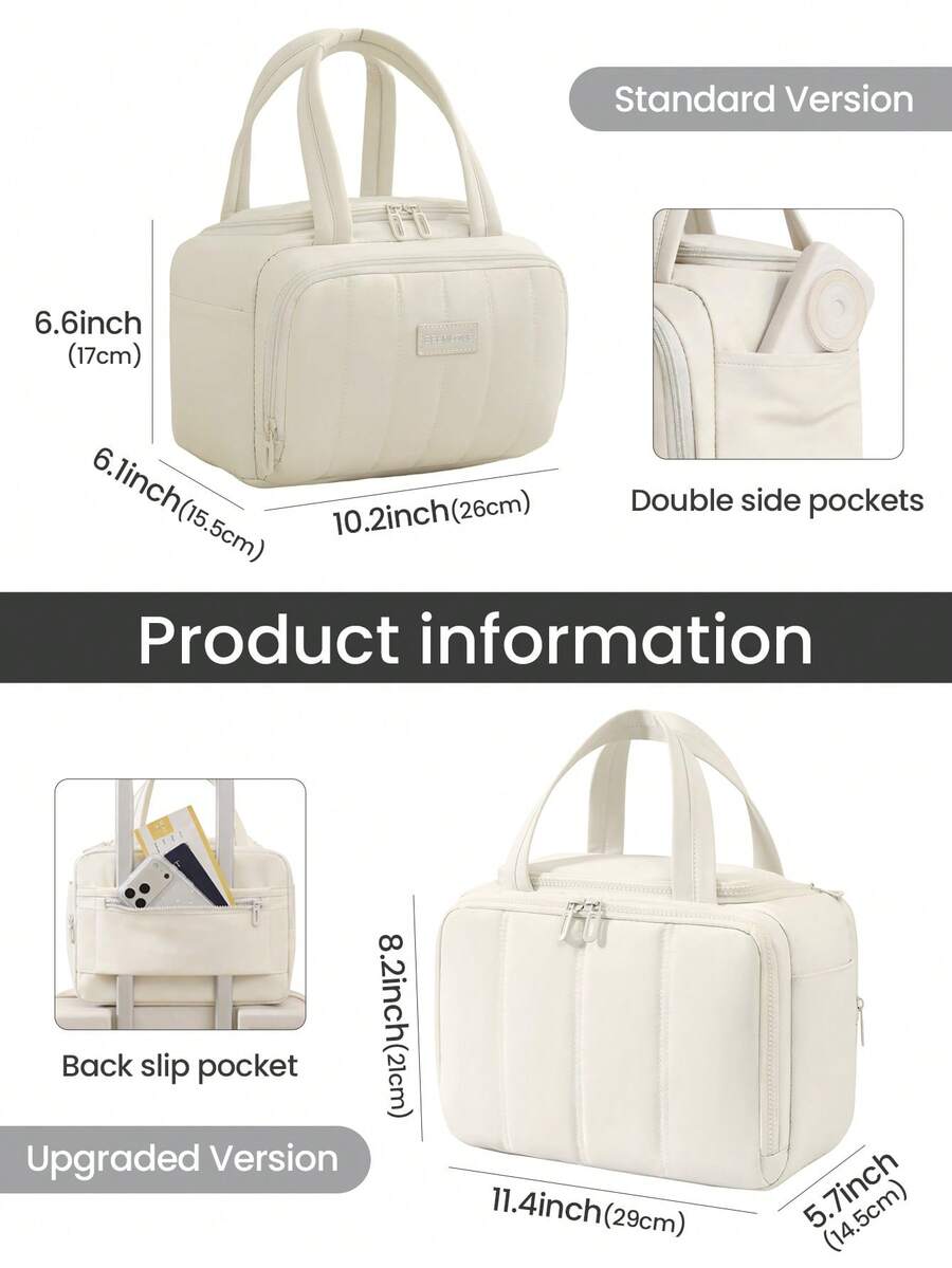 Multi-Pocket Fluffy Makeup Bag