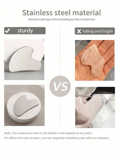 Heart-Shaped Stainless Steel Gua Sha Tool