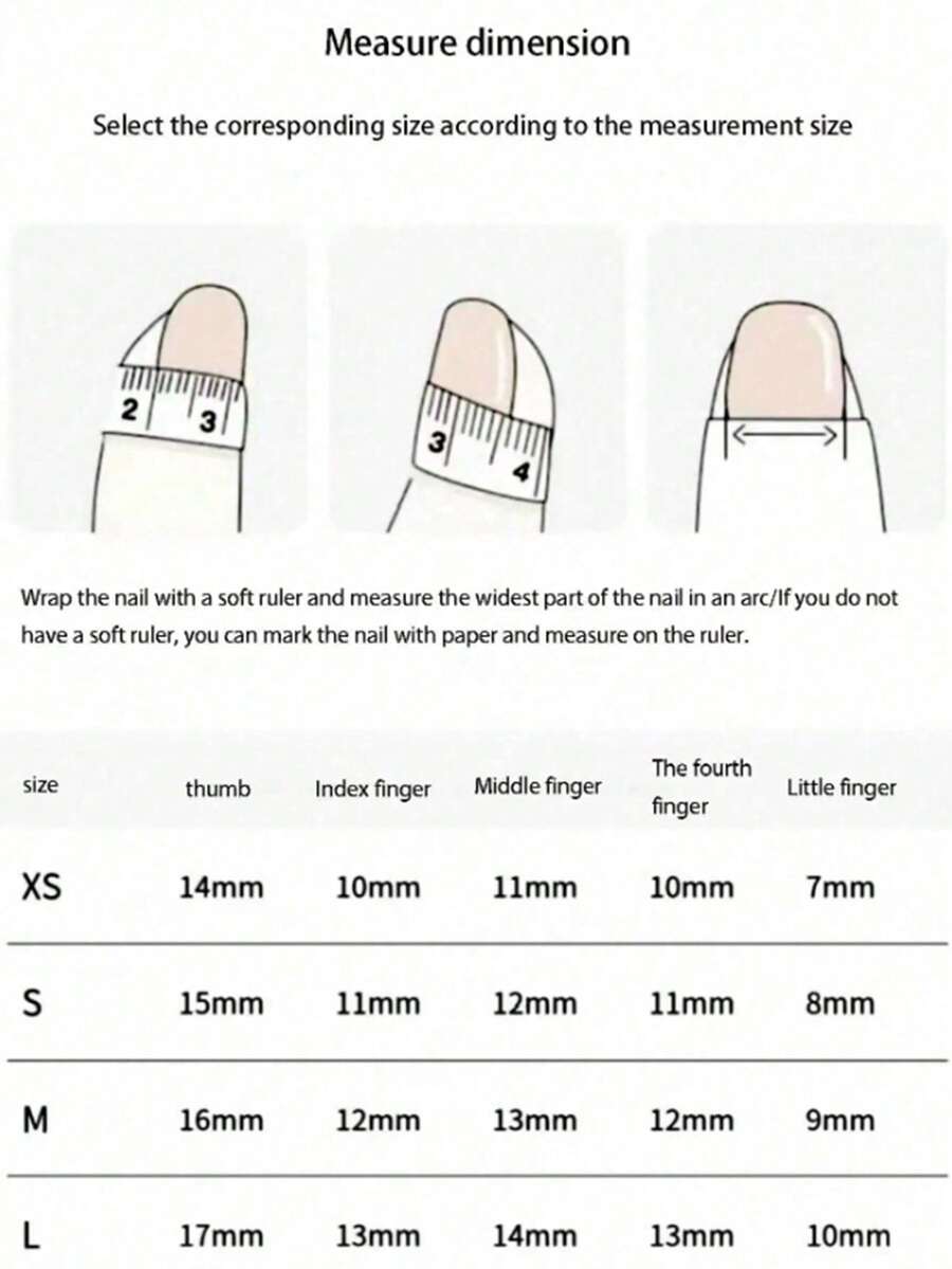 Pink Ghost Press-On Nail Set — 10 Pieces