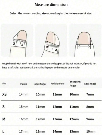 Pink Ghost Press-On Nail Set — 10 Pieces