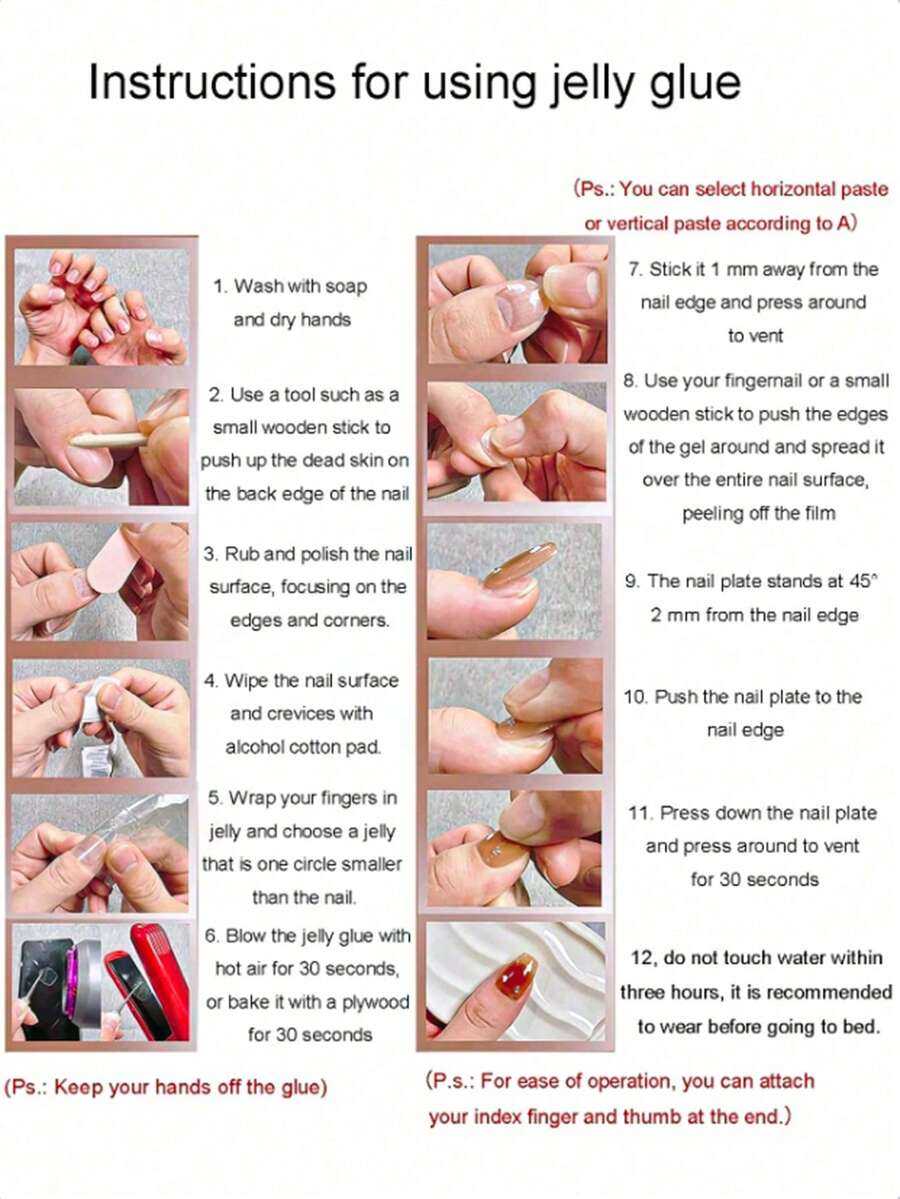 Pink Ghost Press-On Nail Set — 10 Pieces