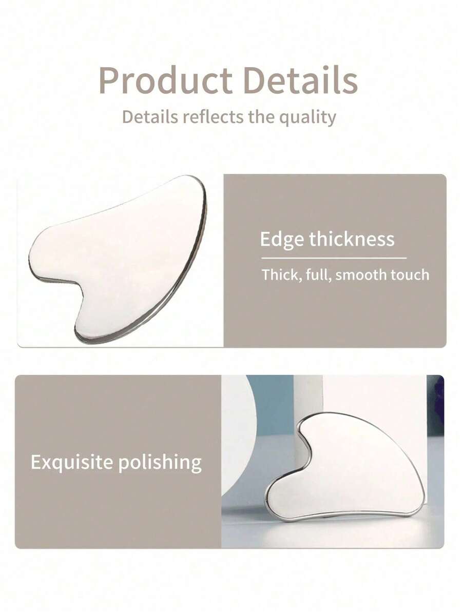 Heart-Shaped Stainless Steel Gua Sha Tool