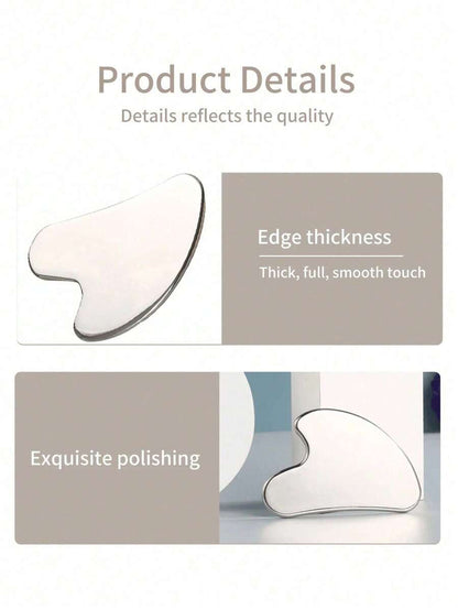 Heart-Shaped Stainless Steel Gua Sha Tool